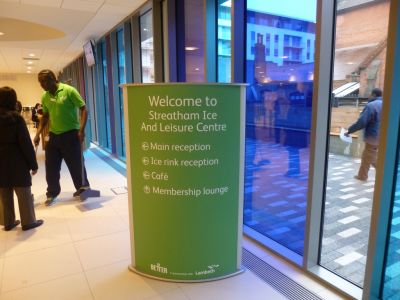 Welcome Sign Inside Entrance
