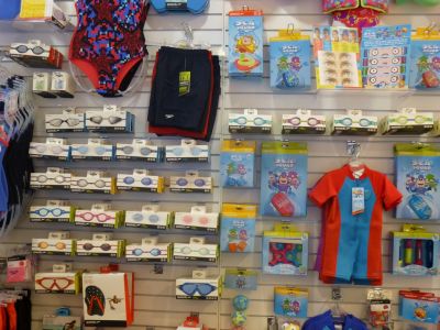 Swimming/Leisure Goods on Sale in Reception
