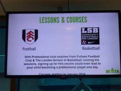 Reception Looping TV Display
