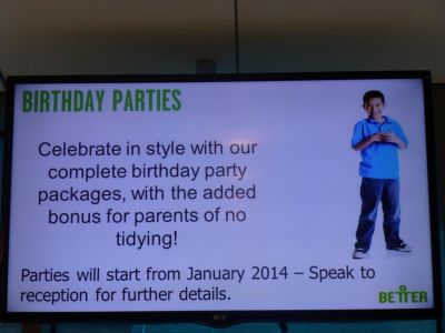 Reception Looping TV Display
