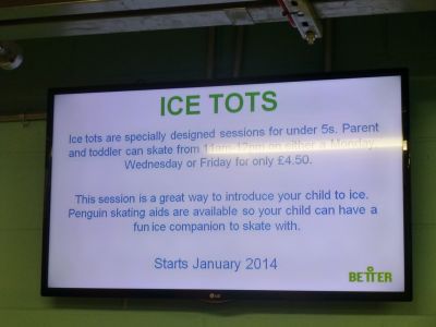 Ice Rink Looping TV Display
