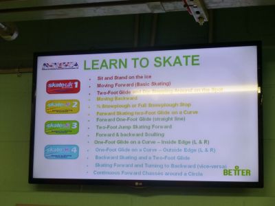 Ice Rink Looping TV Display
