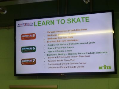 Ice Rink Looping TV Display
