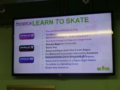 Ice Rink Looping TV Display
