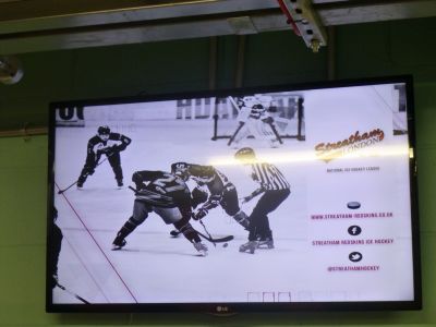 Ice Rink Looping TV Display
