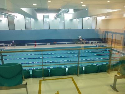 Pool from Ground Floor (Spectator) Level
