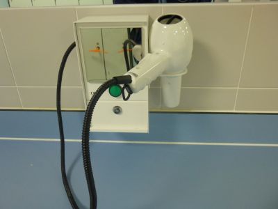 Hairdryers in Pool Changing
