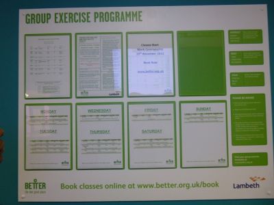 Group Exercise Programme Board
