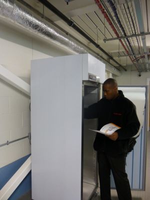 Freezers Being Set Up
