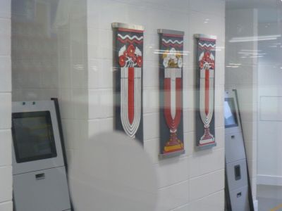 View of the Plaques from Inside the Rink
