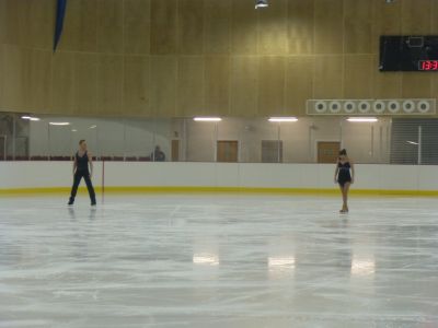 Beth Tweddle and Daniel Whiston Ready to Start Their Performance
