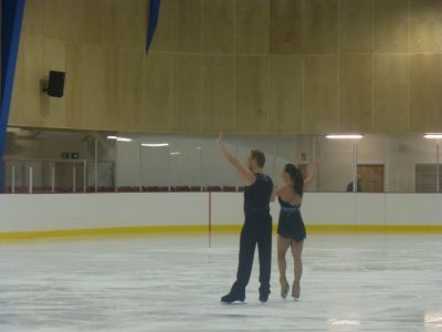 Beth Tweddle and Daniel Whiston Finish their Performance
