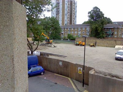 Pope's Road Site from Brixton Rec 18/08/2011
