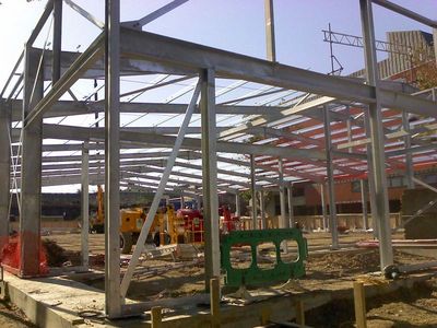 Pope's Road Site Erection of Frame 29/09/2011
