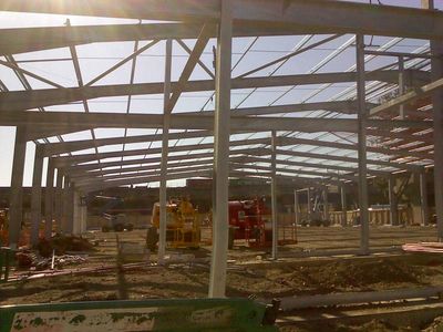 Pope's Road Site Erection of Frame 29/09/2011
