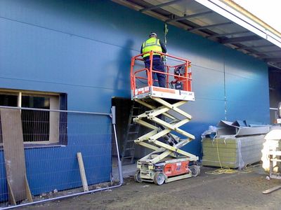 Work on Entrance Side
