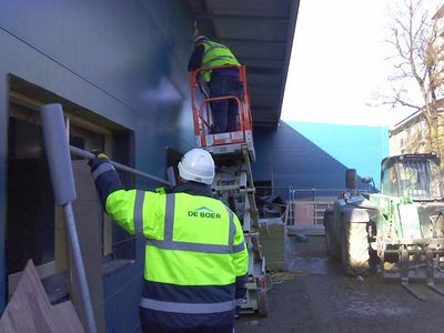 Work on Entrance Side
