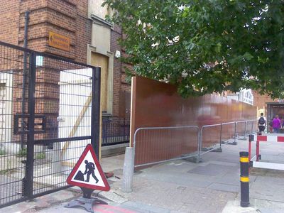 Pool/Leisure Centre with Hoardings Painted 12/08/2011
