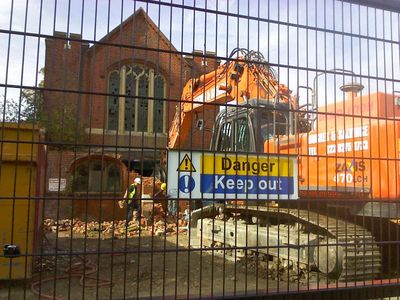 Sunday School Demolition Started 23/09/2011
