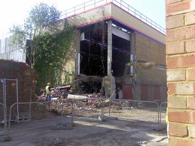 Bus Garage Demolition Started 14/10/2011
