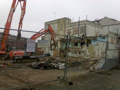 Demolition at Rear of Swimming Pool
