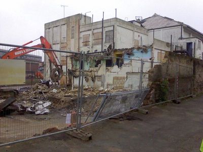 Demolition at Rear of Swimming Pool
