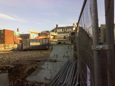 Demolition at Rear of Swimming Pool
