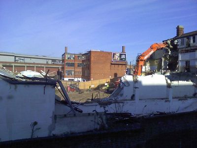 Demolition at Rear of Swimming Pool

