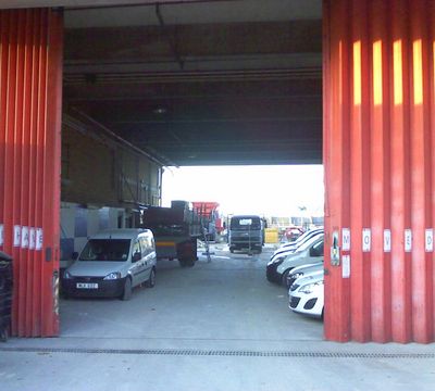 Open Back of Go-Kart Site
