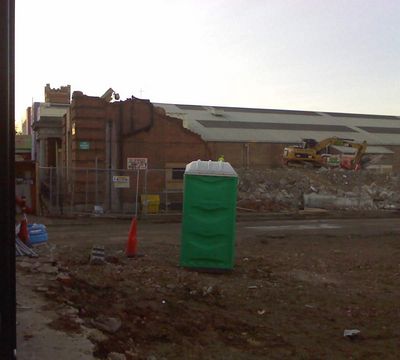 Remains of Pool and Side of Rink

