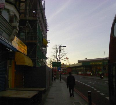 Cranes Make Site Visible from a Distance
