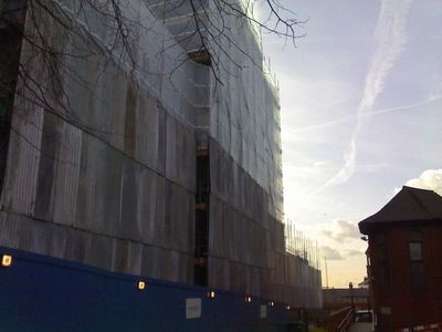 Bus Garage Scaffolding
