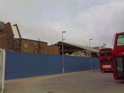 Central Section of Rink Building Gone
