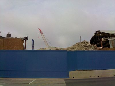 Central Section of Rink Building Gone
