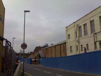 Central Section of Rink Building Gone
