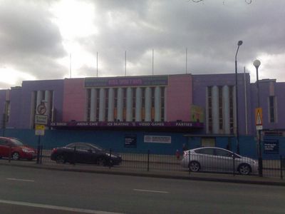 Front of Rink Still Intact
