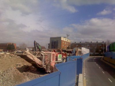 Rear View of Front Part of Rink (buildings across street now visible)

