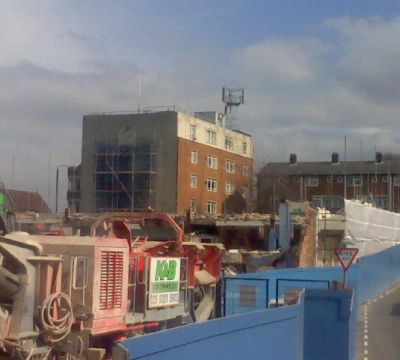 Rear View of Front Part of Rink (buildings across street now visible)
