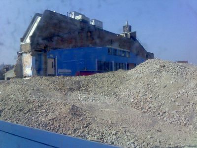 Remains of Back of Rink

