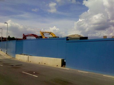 From Bus Layover Road towards Rink Site (No Rink)
