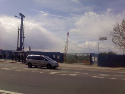 Long View from Across the High Road (No Rink)
