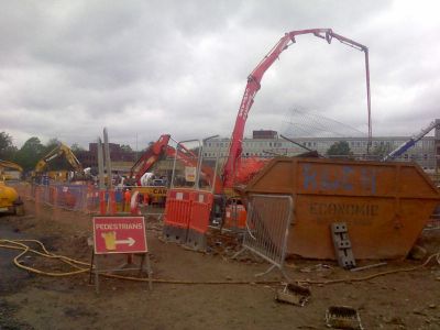 Across Site between Old Rink Site and Railway
