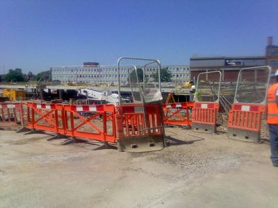 Construction of Rear of Bus Interchange
