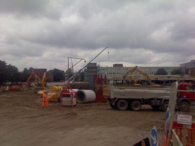 Across Site towards Railway from Bus Layover
