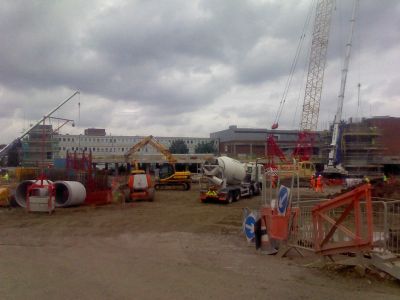 Across Site towards Railway from Bus Layover
