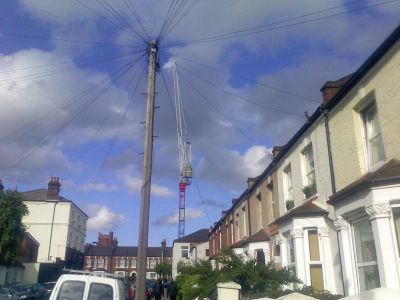 Crane from Ferrers Road
