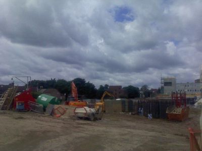 Across Site towards Railway from Bus Layover
