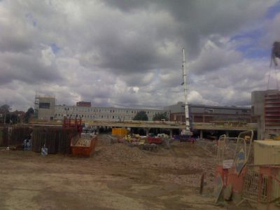 Across Site towards Railway from Bus Layover
