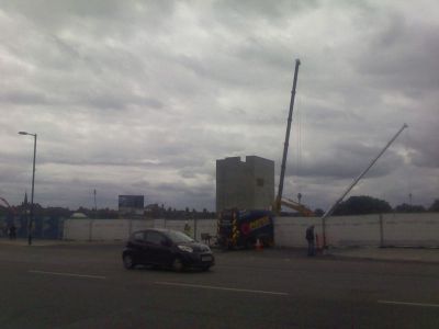 Long View of Interchange from Across the High Road
