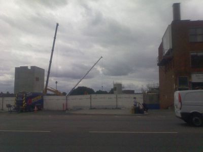 Long View of Interchange from Across the High Road
